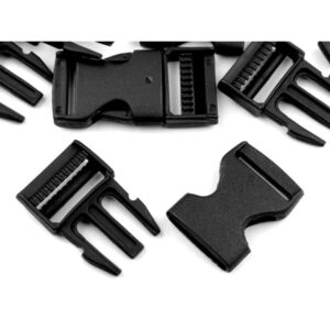 Kinnitusklamber - 25 mm kummile, must