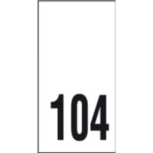 Õmmeldav suurusesilt, 200 tk, suurus 104