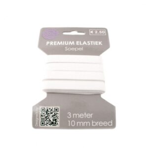 Kumm, 10 mm, valge, 3 m rull