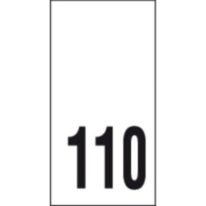 Õmmeldav suurusesilt, 200 tk, suurus 110