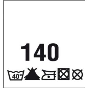 Õmmeldav suurusesilt hooldusjuhistega, 200 tk, suurus 140