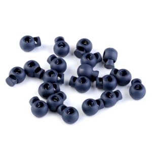 Stopper, ühe auguga, 15x19 mm - tumesinine