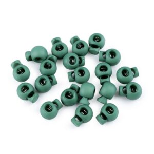 Stopper, ühe auguga, 15x19 mm - roheline