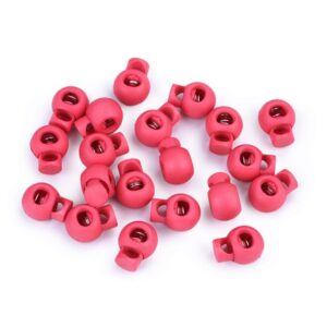 Stopper, ühe auguga, 15x19 mm - vaarikaroosa