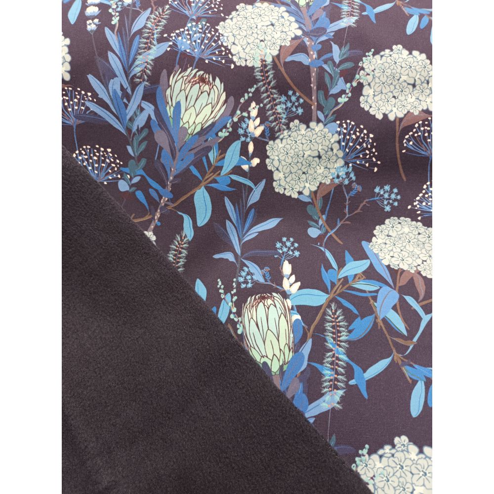 Softshell - hortensiad, tumesinine