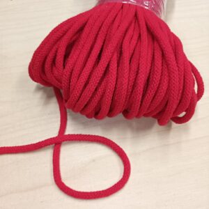 Puuvillane pael, ø 5 mm, punane