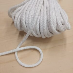 Puuvillane pael, ø 5 mm, valge