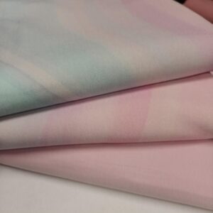 Trikotaažikomplekt roosa lainetega, 2,44 m