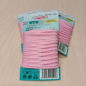 Ümarpael, ø 4 mm, pakis 5 m, heleroosa