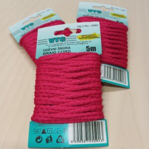 Ümarpael, ø 4 mm, pakis 5 m, fuksiaroosa