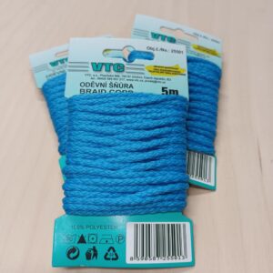 Ümarpael, ø 4 mm, pakis 5 m, helesinine