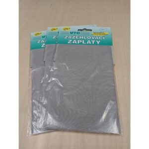 Triigitav paik, puuvillane, 15 x 20 cm, 3 tk, helehall