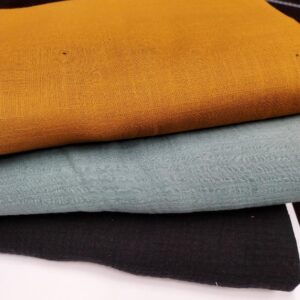 Musliinide komplekt, must, roheline, kollane, 3,7 m