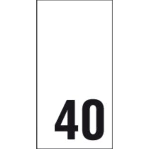 Õmmeldav suurusesilt, 200 tk, suurus 40