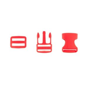 Kinnitusklamber pandlaga - 25 mm kummile, punane