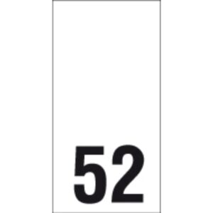 Õmmeldav suurusesilt, 200 tk, suurus 52