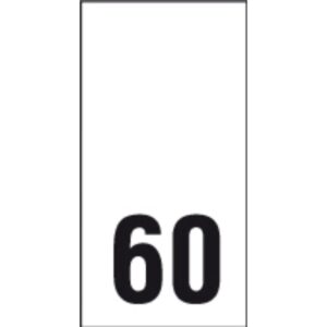 Õmmeldav suurusesilt, 200 tk, suurus 60