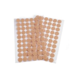 Liimitav takjakinnitus, 15 mm, pakis 60 kinnitust, beež