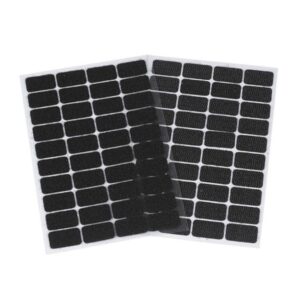 Liimitav takjakinnitus, 15x25 mm, must, pakis 40 kinnitust