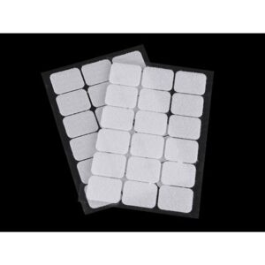 Liimitav takjakinnitus, 25x32 mm, valge, pakis 18 kinnitust