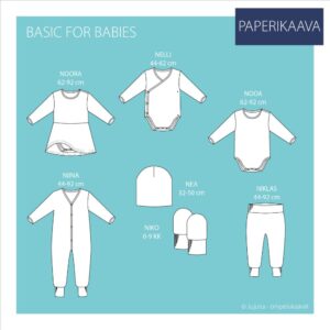Paberlõige - beebi komplekt, suurus 44-92