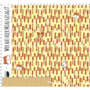 Trikotaaž – kassid ja triibud kollane