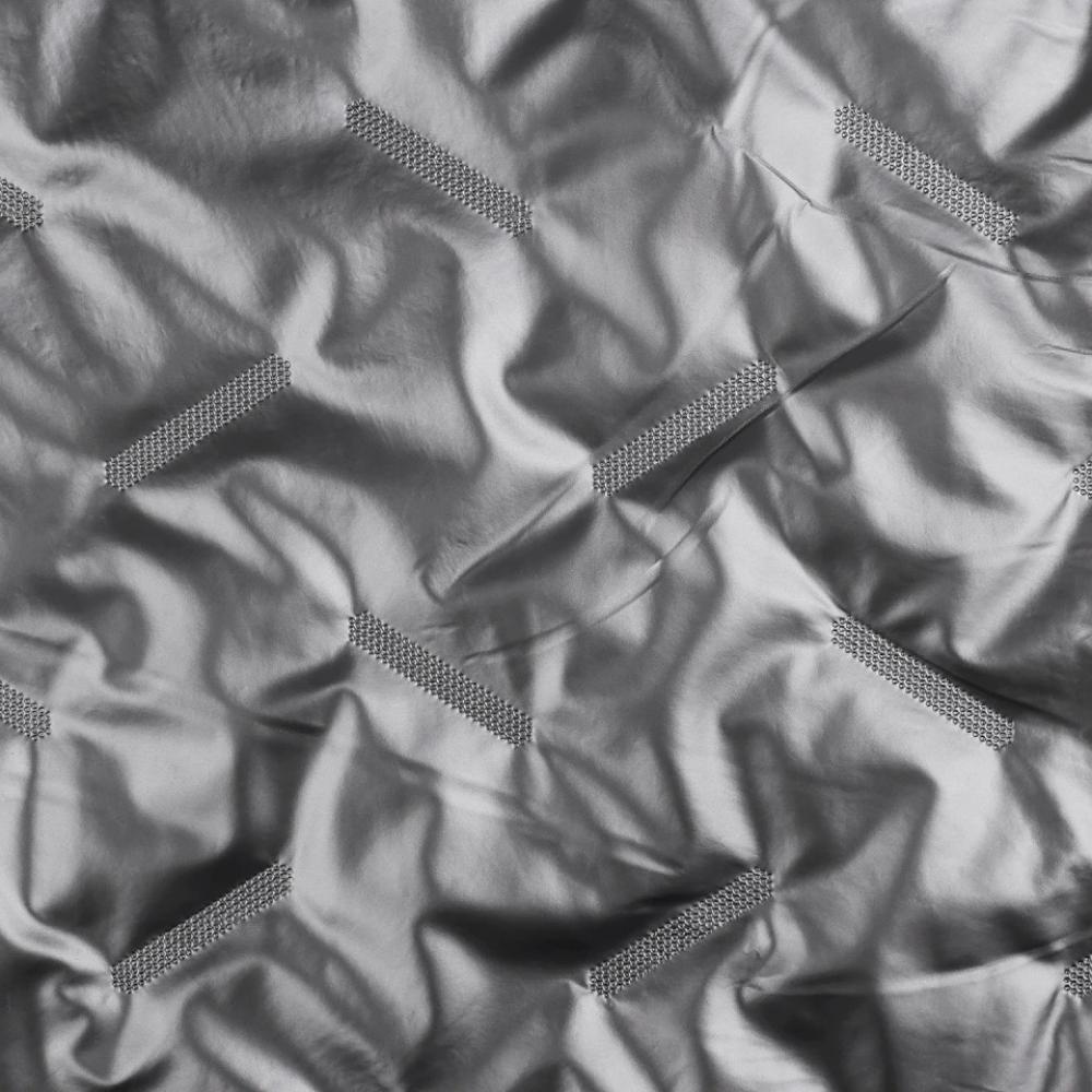 Tepitud jopekangas, hõbehall, 0,6 m