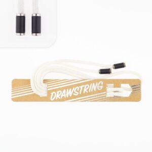 Puuvillane kapuutsipael – 1,2 m, loodusvalge