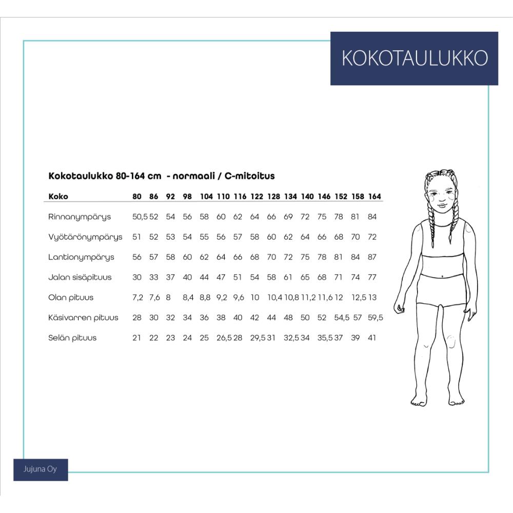 Paberlõige - laste raglaanlõikega tuunika, dressipluus, kardigan, suurus 80-164 - Image 2