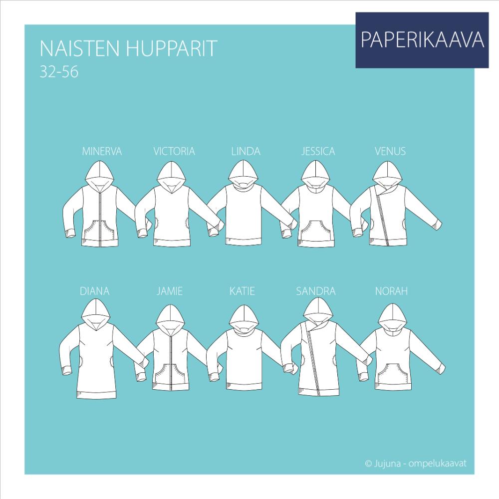 Paberlõige - naiste dressipluus, suurus 32-56