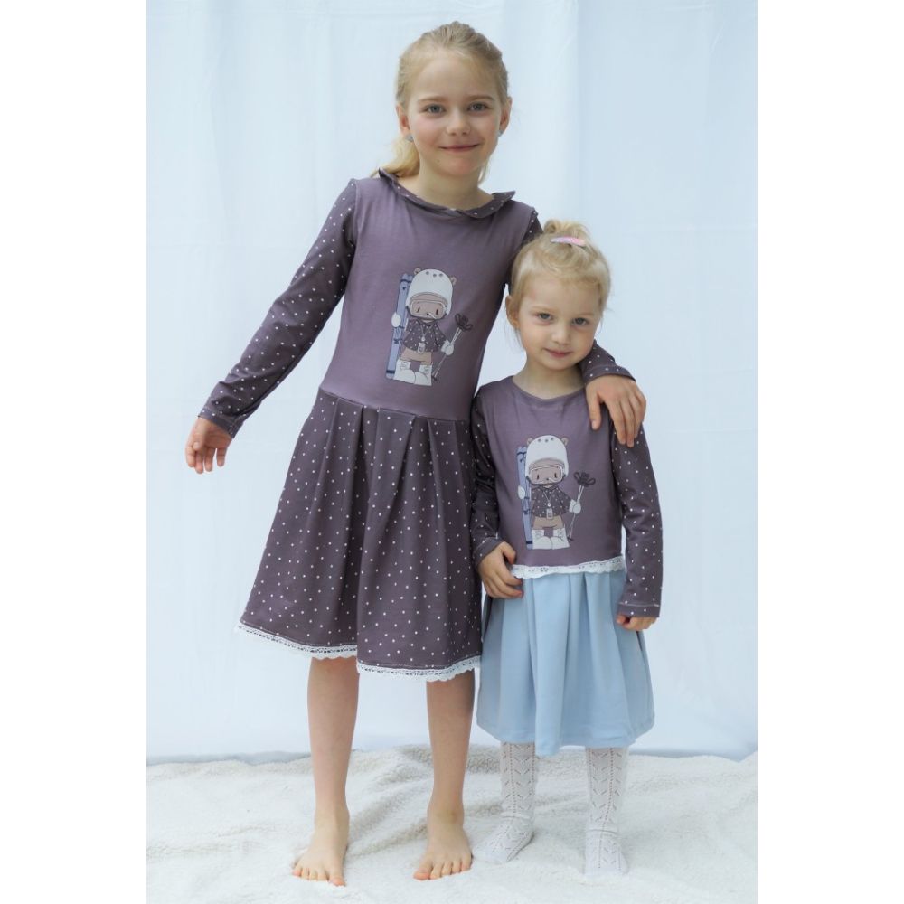 Trikotaažpaneel, suuskadega karu, 70x150 cm - Image 4