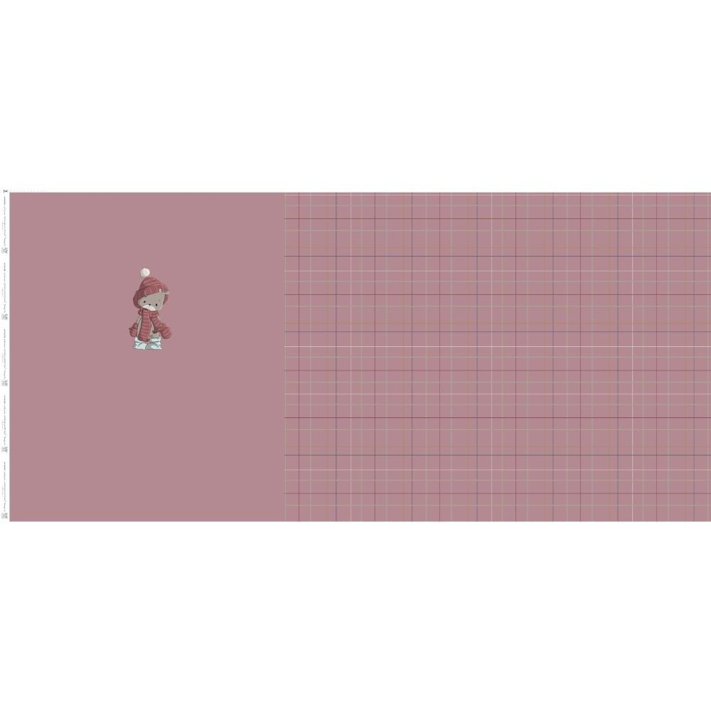 Trikotaažpaneel, tutimütsiga karu, 70x150 cm - Image 2