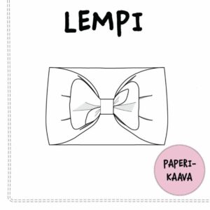 Paberlõige - peapael lipsuga LEMPI, suurus 44-56