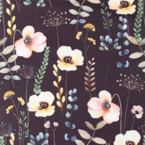 Trikotaaž – põllulilled, tumehall