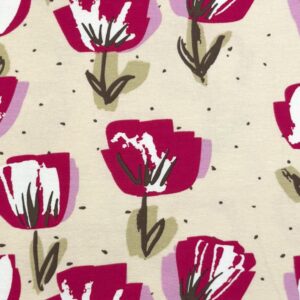 Trikotaaž - tulpidega, beež