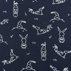 Trikotaaž - vallatud jänkud, sinakas-must