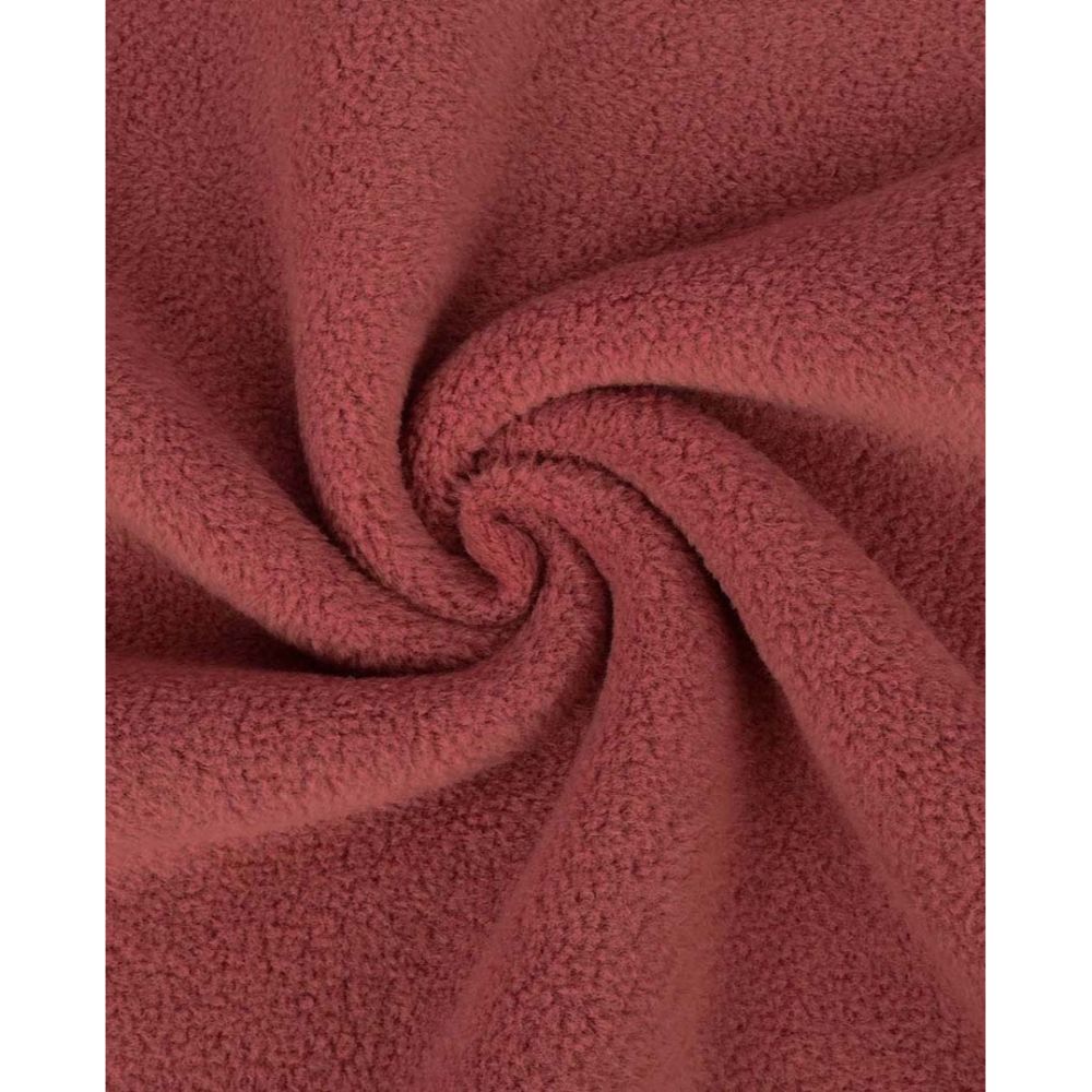 Puuvillafliis Sheepskin, 100% puuvill - tume vanaroosa