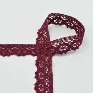 Puuvillane pits, 30 mm, bordoopunane