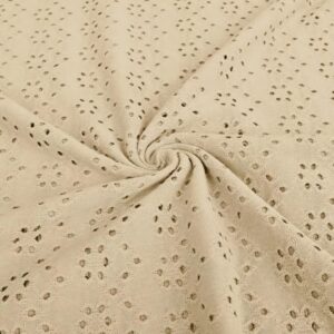 Broderii trikotaaž, beež