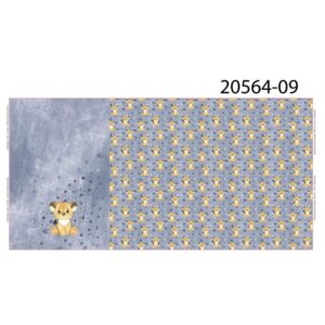 Dressikangast paneel - lõvikutsikaga, helesinine, 75x150 cm