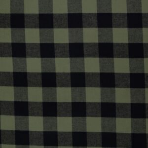 Flanell, rohelise-mustaruuduline