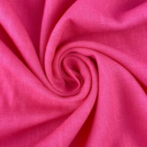 Linane kangas viskoosiga, fuksiaroosa