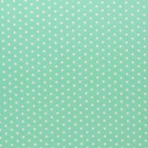 Puuvillapopliin, 1 cm tähekestega, mündiroheline