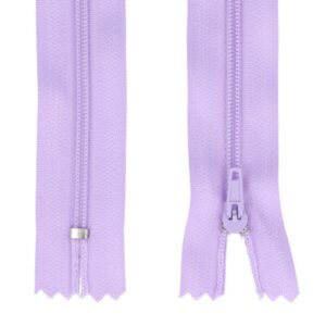 Spiraallukk, alt kinnine, helelilla, 40 cm