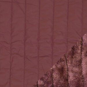 Tepitud jopekangas fliisvoodriga, vanaroosa