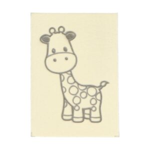 Õmmeldav aplikatsioon, kaelkirjak, suurem, loodusvalge