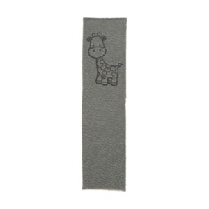 Õmmeldav aplikatsioon, kaelkirjak, hall