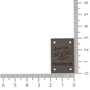 Õmmeldav aplikatsioon, Handmade kassiga, hall