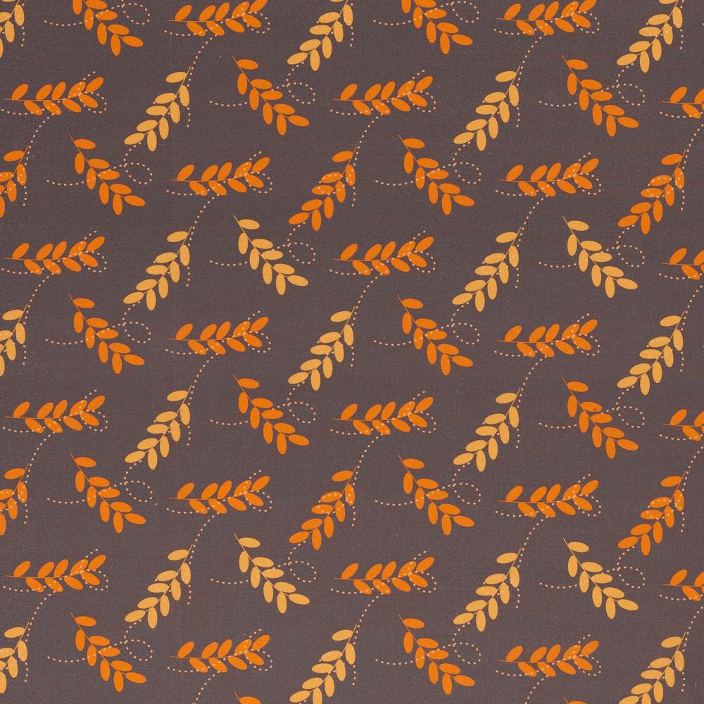 Puuvillapopliin, kollased ja oranžid lehed - Image 2