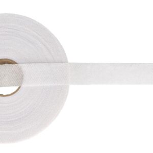 Liimipael - 25 mm, diagonaalis läbiõmmeldud, valge